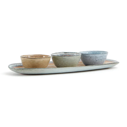 Nomimono Stoneware Serving Set Handcrafted Collection - hospitality