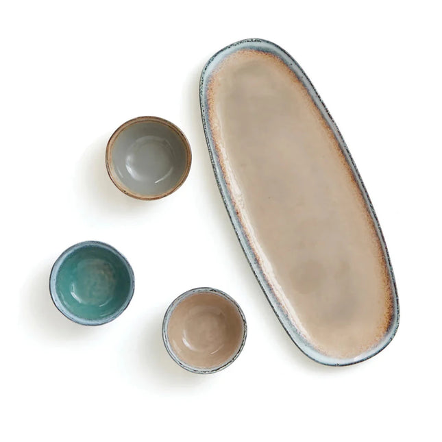 Nomimono Stoneware Serving Set Handcrafted Collection - hospitality