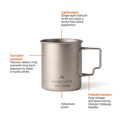Nordic Drift Trail Ultra Light 450ml Cup - hospitality