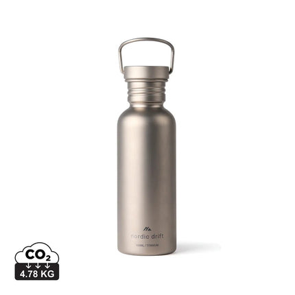 Nordic Drift Trail Ultra Light Titanium 600ml Water Bottle - hospitality