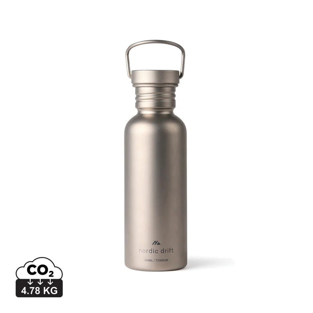 Nordic Drift Trail Ultra Light Titanium 600ml Water Bottle - hospitality