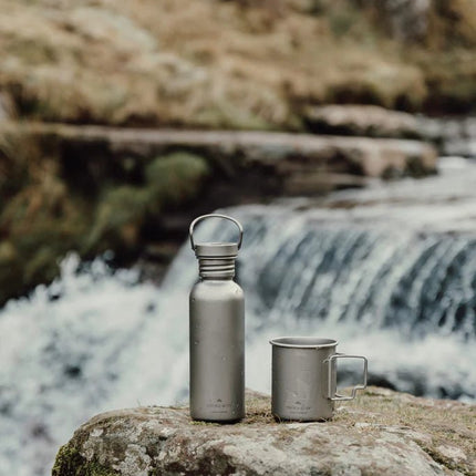 Nordic Drift Trail Ultra Light Titanium 600ml Water Bottle - hospitality