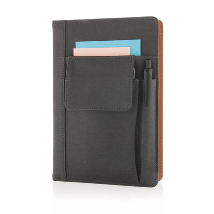 Notebook with phone pocket - hospitality