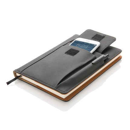 Notebook with phone pocket - hospitality