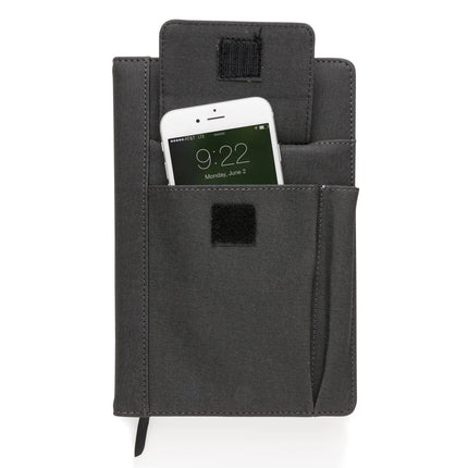 Notebook with phone pocket - hospitality