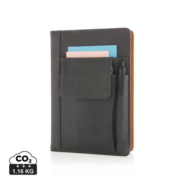 Notebook with phone pocket - hospitality