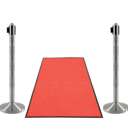 Securit® Nova LED Entrance Set – 2 RGB LED Posts + Red Entrance Carpet – set contents