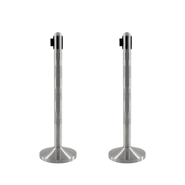 Securit® Nova LED Twin Entrance Barrier Set – 2 RGB LED Posts – set contents
