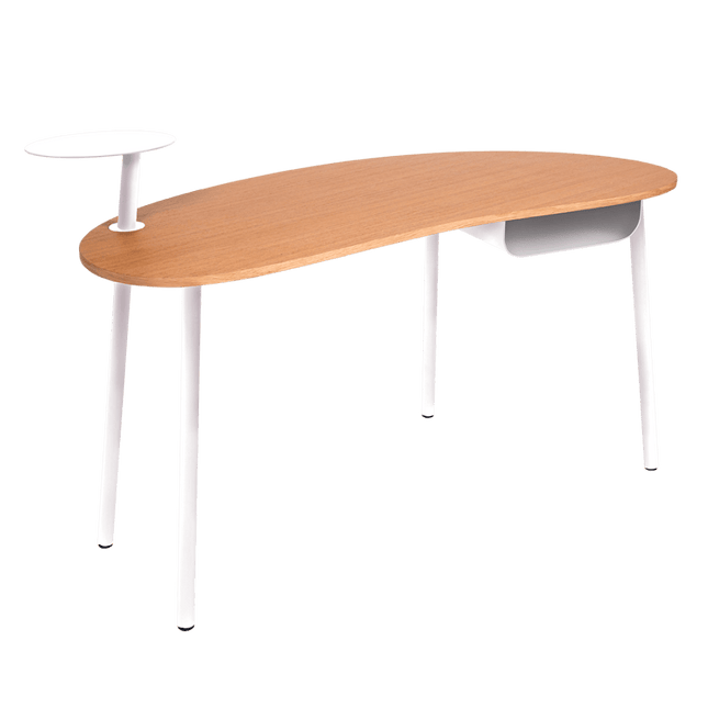 Nuage Oak & Steel Desk - CWDH