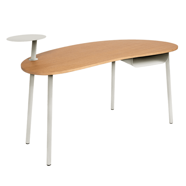 Nuage Oak & Steel Desk - CWDH