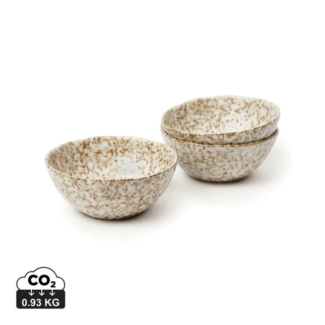 Nuvem Collection Stoneware Bowls Three Piece Set Hand Glazed Exclusively by Atelier Nuvem - hospitality
