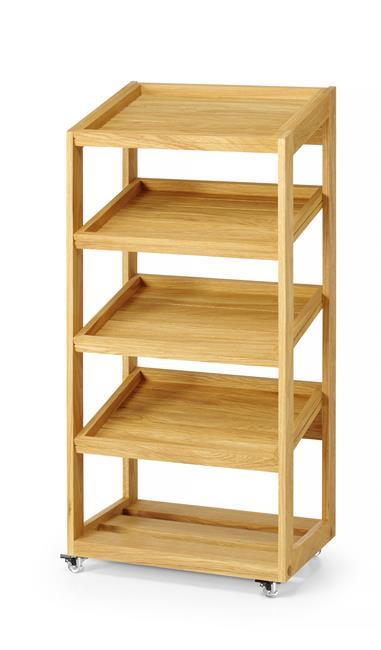 Oak 4-tier buffet stand Madeira 574x400x1197 mm - hospitality