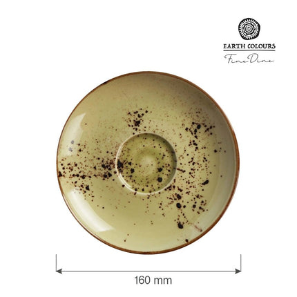 Olive cappuccino saucer, 160mm - hospitality