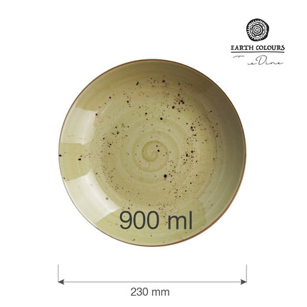 Olive deep coupe plate, 230mm - hospitality