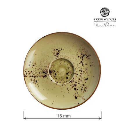 Olive espresso saucer, 115mm - hospitality