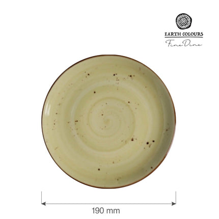 Olive flat plate, 190mm - hospitality