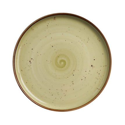 Olive high edge plate, 210mm - hospitality