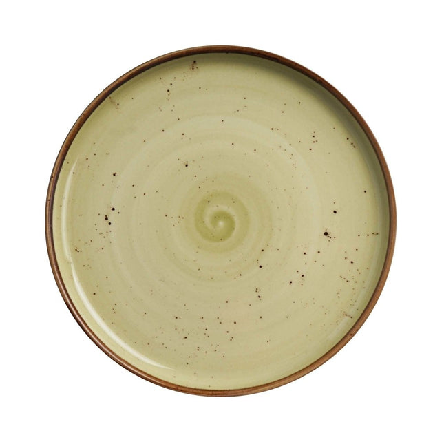 Olive high edge plate, 210mm - hospitality