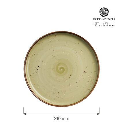 Olive high edge plate, 210mm - hospitality