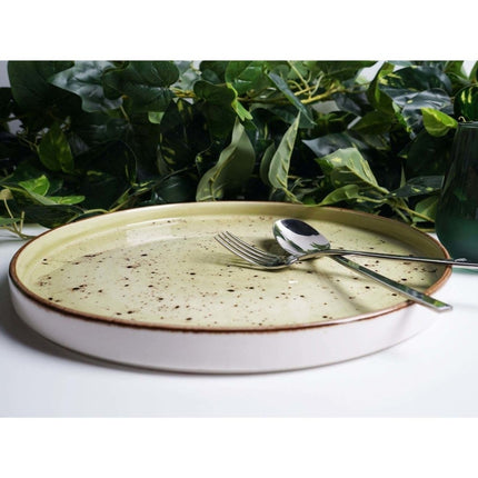 Olive high edge plate, 210mm - hospitality