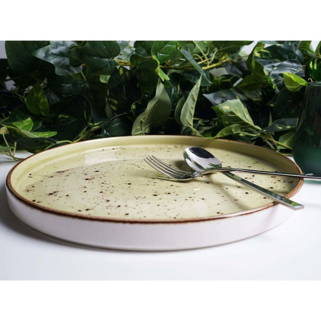 Olive high edge plate, 210mm - hospitality