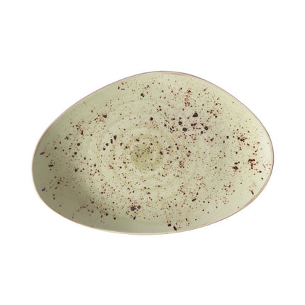 Olive organic shape plate, 350x210mm - hospitality