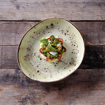 Olive serving plate, 215x120mm - hospitality