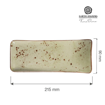 Olive serving plate 90mm, 215x90mm - hospitality