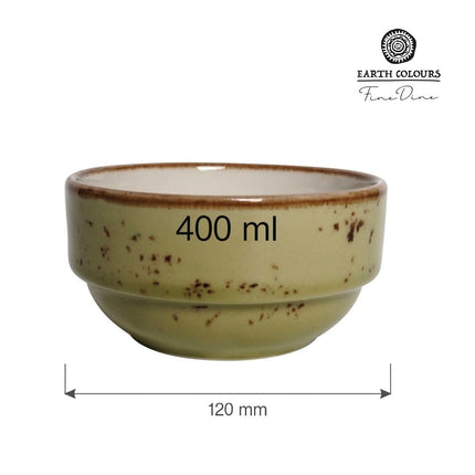 Olive stackable bowl, 120mm - hospitality