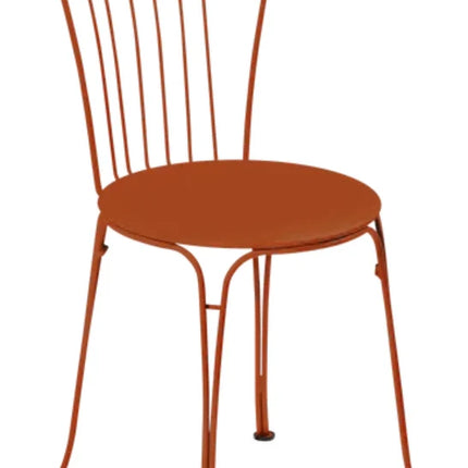 Fermob OPÉRA+ outdoor metal chair with a sleek black finish