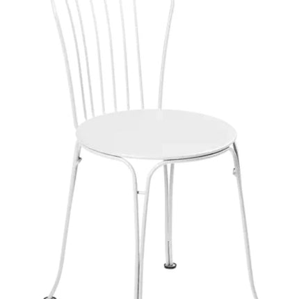 Fermob OPÉRA+ metal outdoor chair with curved back and armrests