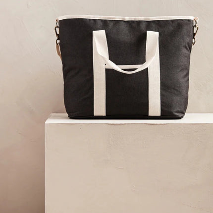 Ote Atelier Tote Cooler In Two Tone Leather Trim - hospitality