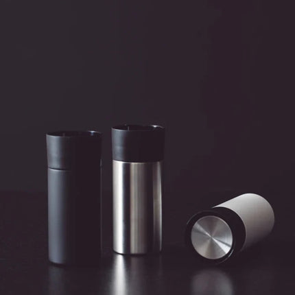 Otis Collection Premium Thermo To Go Mug In 18 8 Stainless Steel With One Hand Opening - hospitality