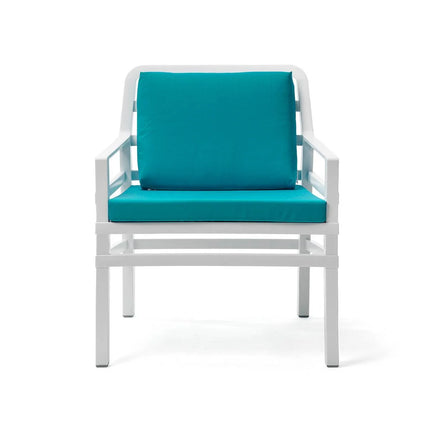 Nardi Aria Armchair with Cushion – sculpted polypropylene outdoor armchair