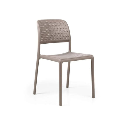 Nardi Bora Bistrot Chairs on a terrace – stackable Italian polypropylene outdoor chairs