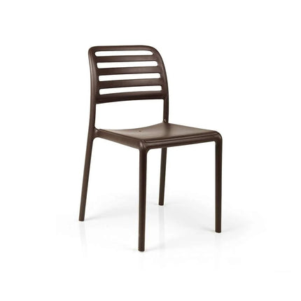 Nardi Costa Bistrot armless outdoor chair Tortora resin garden terrace