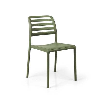 Nardi Costa Bistrot armless outdoor chair Agave resin bistrot setting