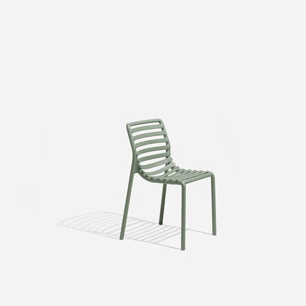 Nardi Doga Bistrot Chair in antracite – slim armless outdoor polypropylene chair for restaurant use
