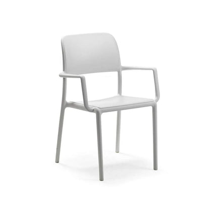 Nardi Riva outdoor chair UV-stabilised polypropylene stackable slatted back design outdoor terrace Ireland