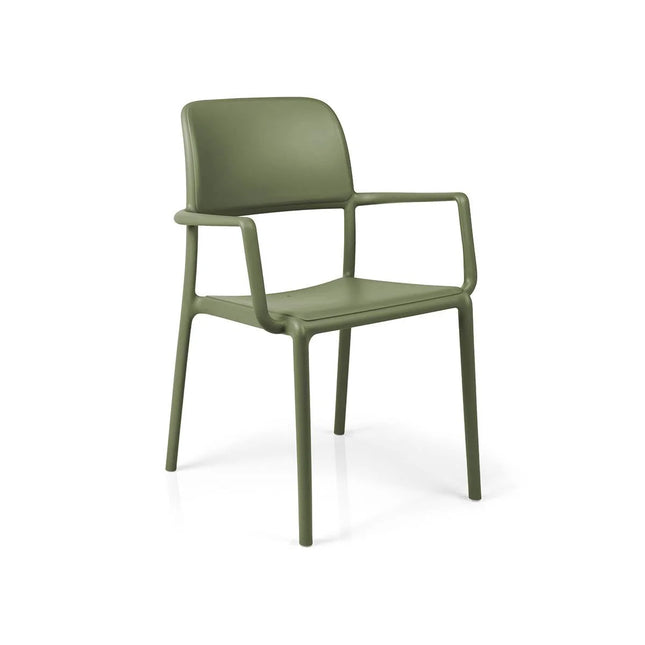 Nardi Riva outdoor chair UV-stabilised polypropylene stackable slatted backrest outdoor patio Ireland