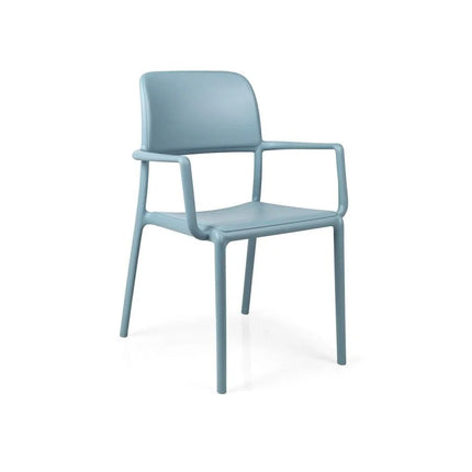 Nardi Riva outdoor chair UV-stabilised polypropylene stackable slatted back outdoor patio garden Ireland