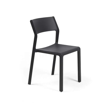  front view – lightweight armless outdoor resin chair