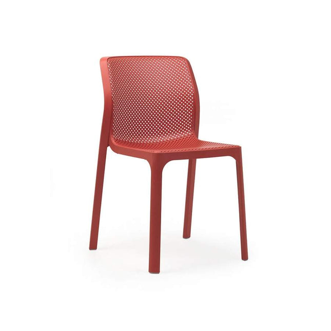 Nardi Bit outdoor armchair corallo red polypropylene UV-stabilised outdoor terrace seating Ireland