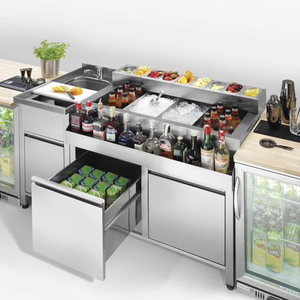 Oxygen bar construction table, 700x650x(H)900 mm, Barmatic - hospitality