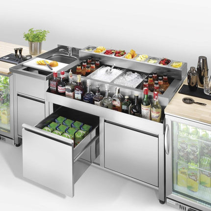 Oxygen bar construction table, 800mm - hospitality