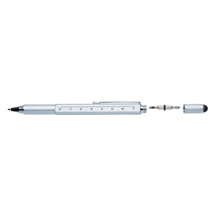 XD Collection 5-in-1 aluminium toolpen with multiple tools and torch