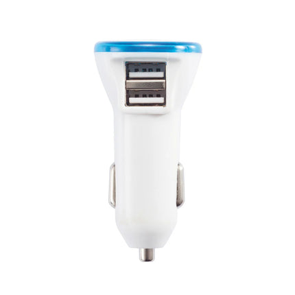  compact design with two USB ports for fast device charging.