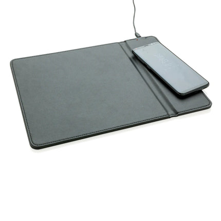 XD Collection mousepad with 5W wireless charging for phones and tablets