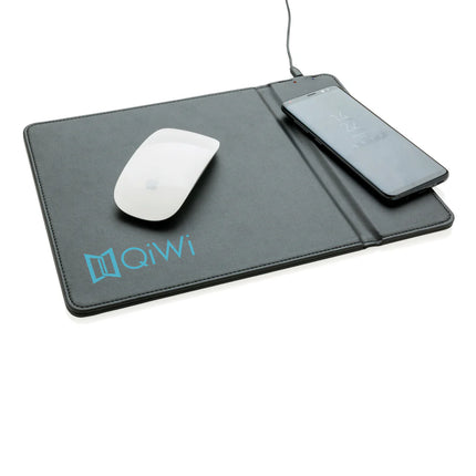 XD Collection mousepad with 5W wireless charging for phone and tablet accessories