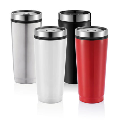 Leak-proof tumbler from XD Collection drinkware with a sleek design and secure lid for on-the-go hydration.
